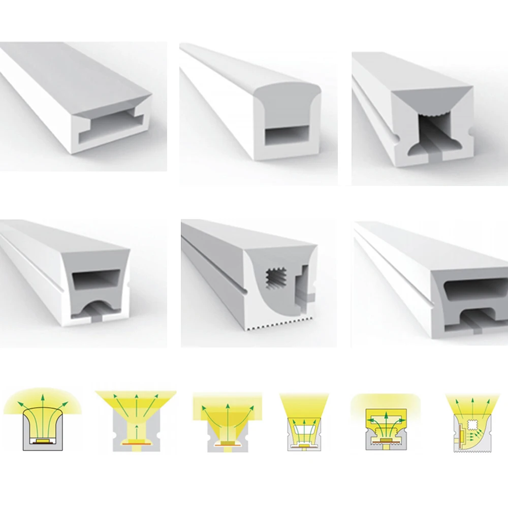 WS2812B светодиодный неоновый веревочный светильник IP67 из мягкого силикагеля 5