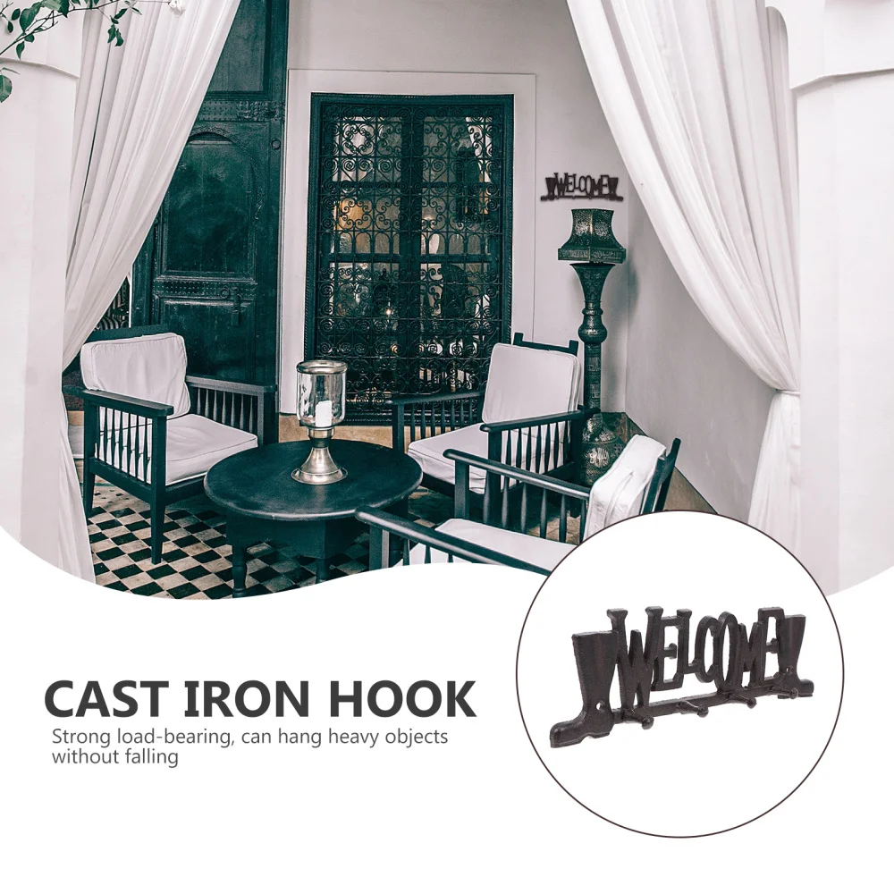 

1Pc Creative Storage Hook Home Using Iron Art Sundries Organizing Hook (Black)