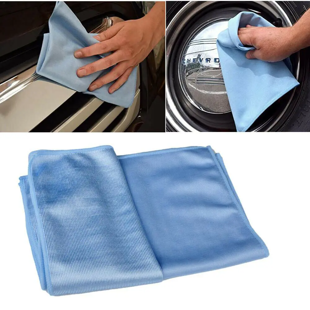 

Car Microfiber Cleaning Cloth Car Windshield Window Dish Drying Towel Home Cup Glass Washing Cleaner Microfiber Cloth