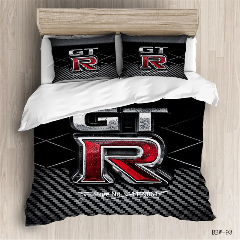 

Fashionable Cool Teenager Home Textile Adult Car Locomotive Bedding Boy Room Decoration Down Quilt Cover Pillowcase Luxury Gift