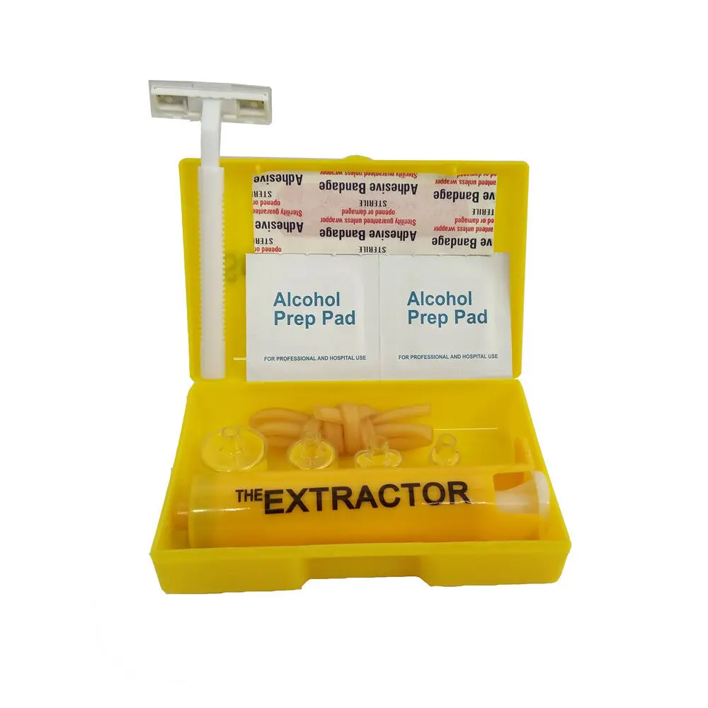 Набор с насосом для удаления укусов и насекомых змей 4 чашки | Спорт развлечения