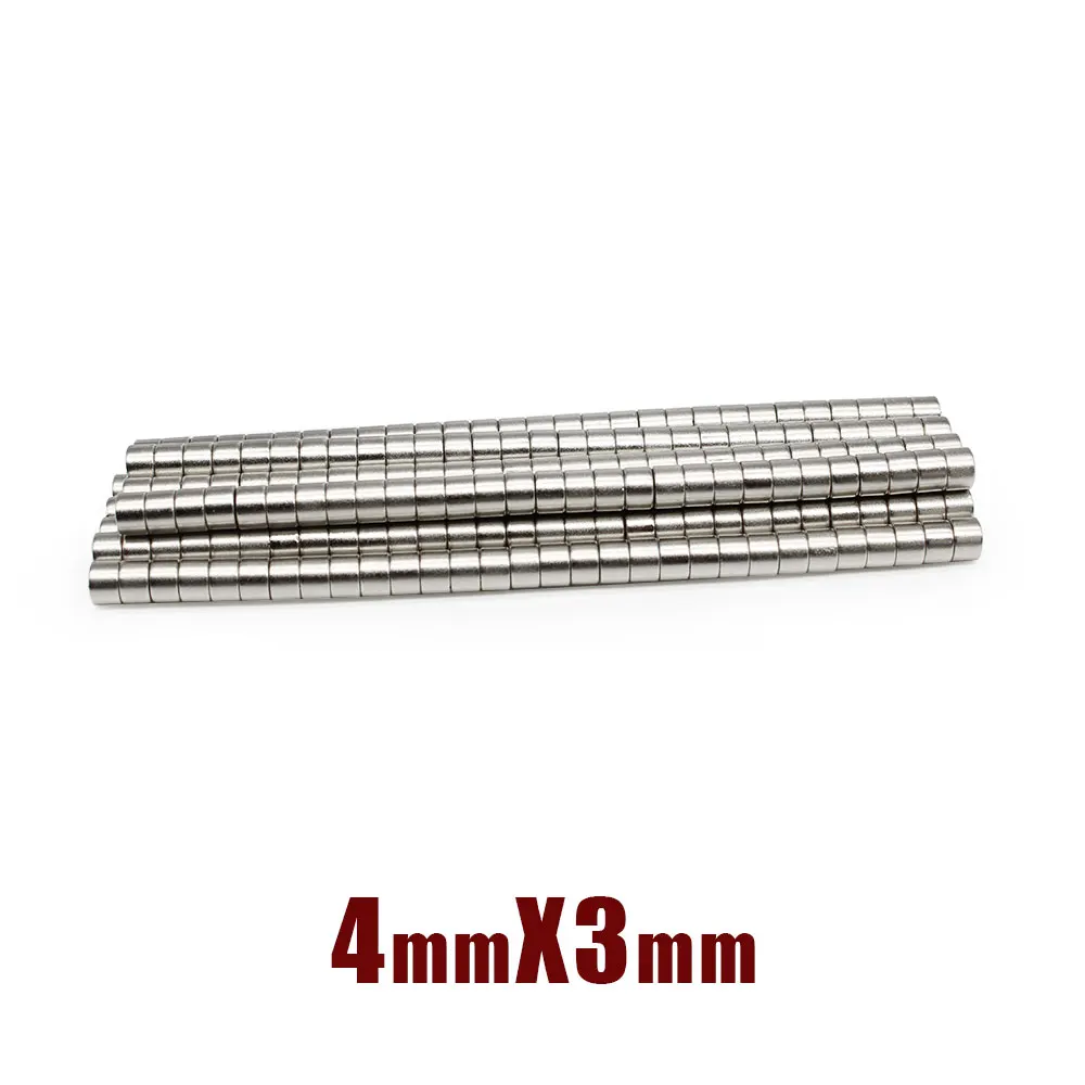 

50/100/200/500/1000/1500PCS 4x3 Mini Small Round Powerful Magnets Strong 4mmx3mm Permanent Neodymium Magnet Disc 4x3mm 4*3 mm