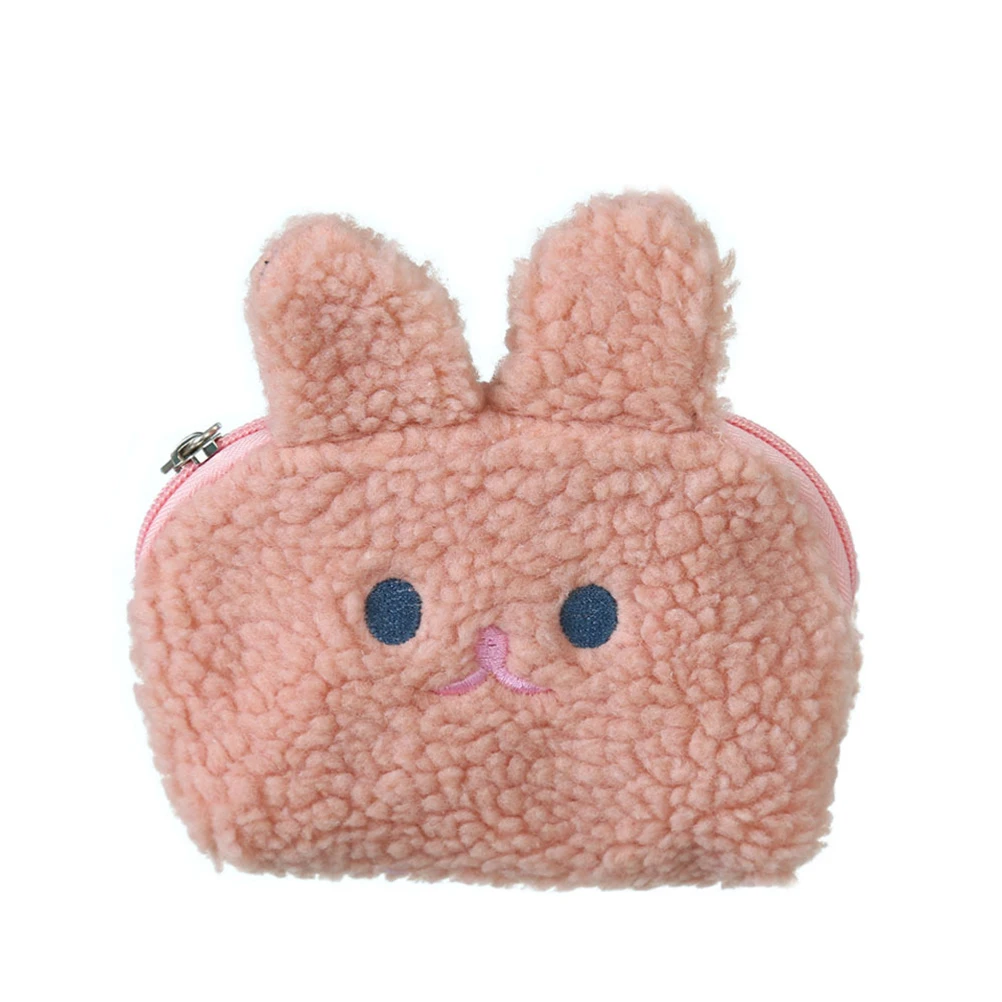 

Plush Rabbit Coin Purse Cute Bunny Plush Wallet Bag Key Earphone Organizer Pouch Kids Gift Girls Small Wallet Coin Bag