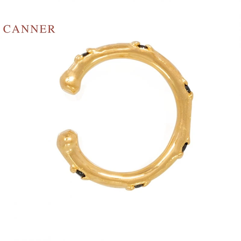 Женские серьги клипсы CANNER C в форме бриллианта из 100% стерлингового серебра 925