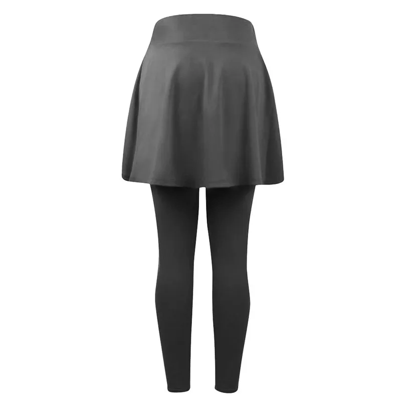 Женская Повседневная юбка леггинсы женская укороченная брюки для фитнеса