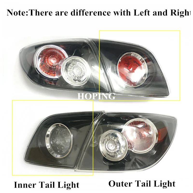 Надежная автомобильная внутренняя внешняя задняя лампа задний фонарь для MAZDA 3 M3