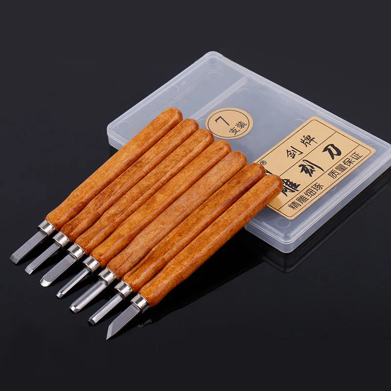 Ручной работы плотничьи инструменты для с деревом набор резных ножей долото