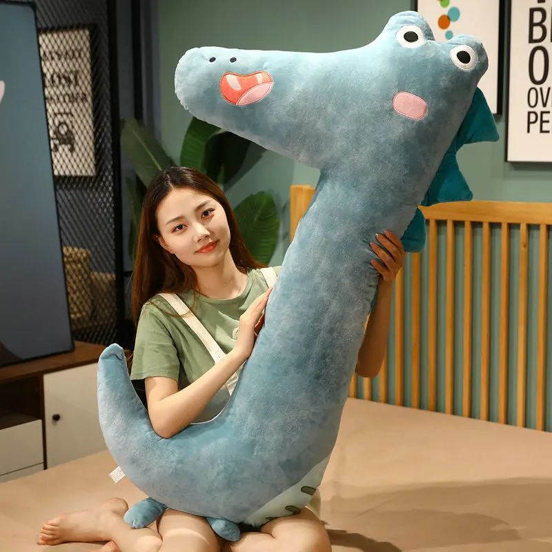 

110-130CM New Super Soft Stuffed Animal Alligator Plush Toys Cartoon Unicorn Giraffe Pillow Dolls Children Girls Birthday Gift