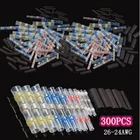 300100 шт. Термоусадочные соединители проводов припоя рукава Водонепроницаемый быстро стыковой терминалы электрические терм усадочная трубка для сращивания терминал