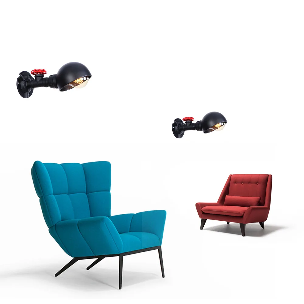 Лофт Декор настенный светильник Ретро черный железный водопровод светодиодный