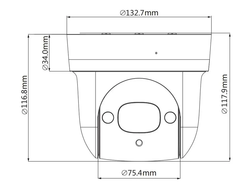 Сетевая камера Dahua Lite Series 2 Мп Starlight IR PTZ диагональ 1/2 8 дюймов STARVIS CMOS мощная