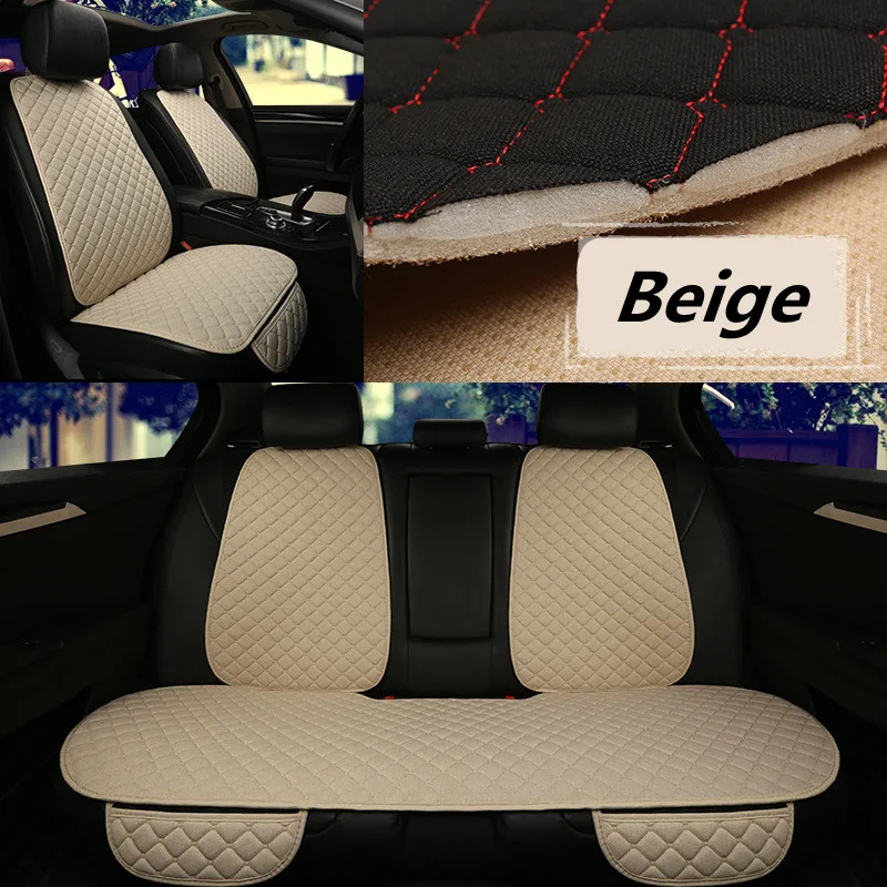 

Front/Rear Flax Car Seat Cover For Hummer H1 H2 H3 Universal Automobile Seat Protection Cover Car Styling Accessories Cushion