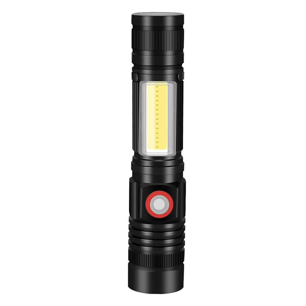 

Multi-function Long Shots Lamp Hunting Aluminum Alloy Adventure Flashlight USB Charging Waterproof Zoomable LED Torch
