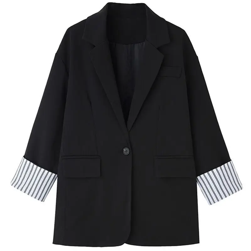 

Fashion Elegant Spring Autumn Women Plaid Pockets Blazers Jackets Work Office Lady Suit Business Female Outerwear Coat Chic