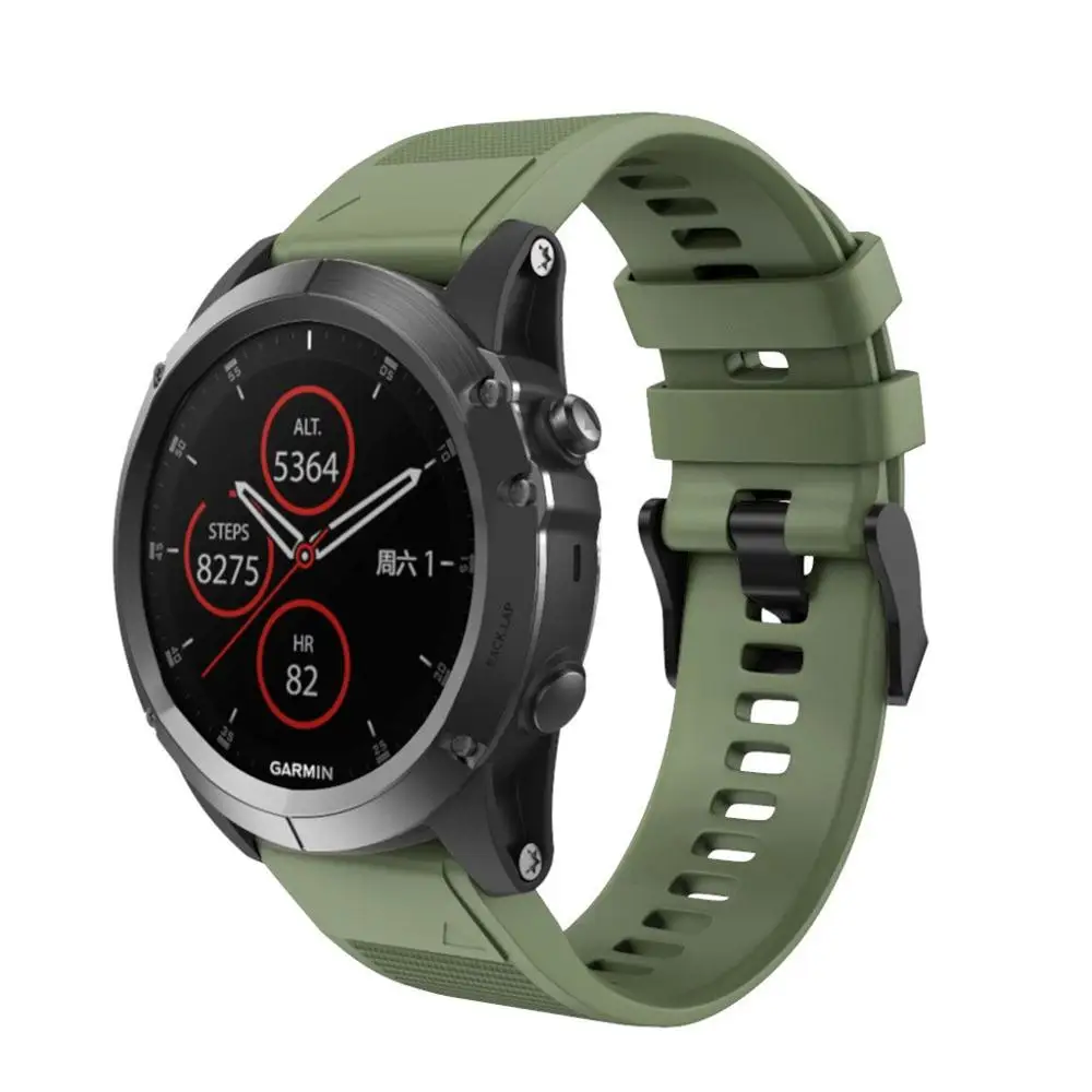 Для Garmin Fenix 5X Plus Quick Release замена силиконовые легко подходят для Wirstband умные часы