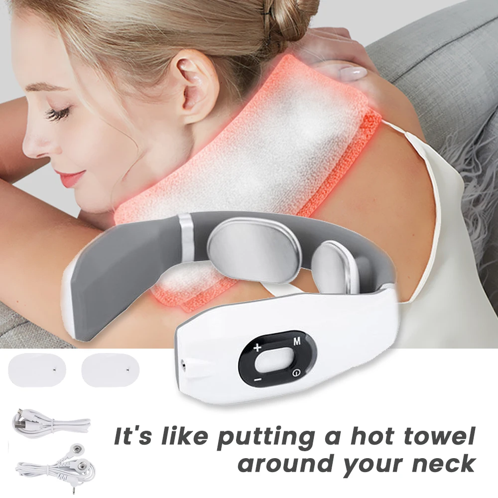 Электрический импульсный массажер для спины и шеи с дальним инфракрасным