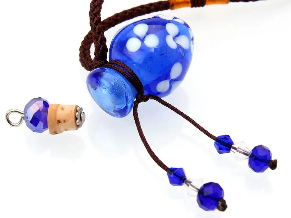 YingWu синее муранское стекло маленькое красочное колье с масляным пепельницей и