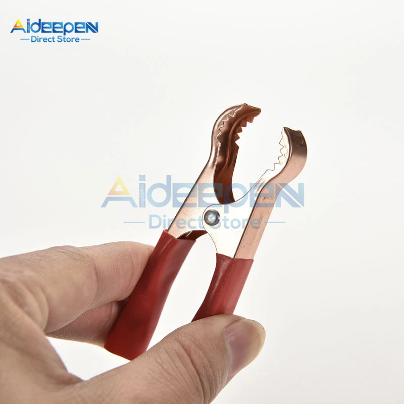 2 шт./пара 50A красный + черный 80 мм Автомобильный аккумулятор заряд крокодил зажим