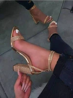 high womens with shoes heels diamond thick heels high heels bracelets sandals size 43 2021 women sandals