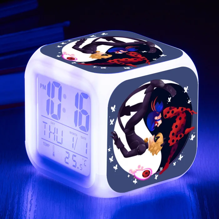 11 Girls Boys Toy Kids Alarm Clock wekker digital Alarm clock Animation Alarm clock wake up light reveil table reloj despertador - Цвет: 11