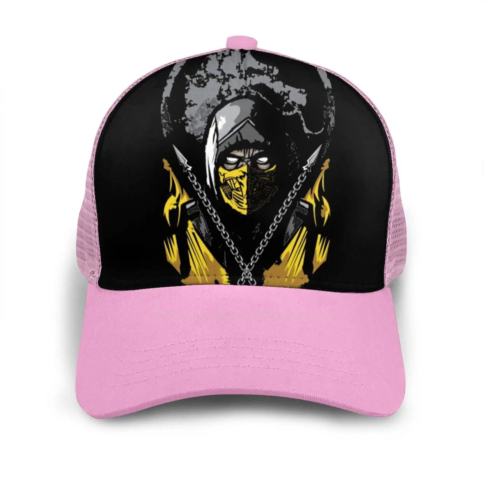 

Mortal Kombat - Scorpion Black Gray Navy Army Fashion Cap Hat Scorpion Mortal Mortal Kombat Original Video Games Gaming Classic