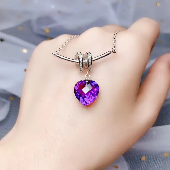 Женское Ожерелье простое ожерелье из чистого серебра 925 пробы в форме сердца