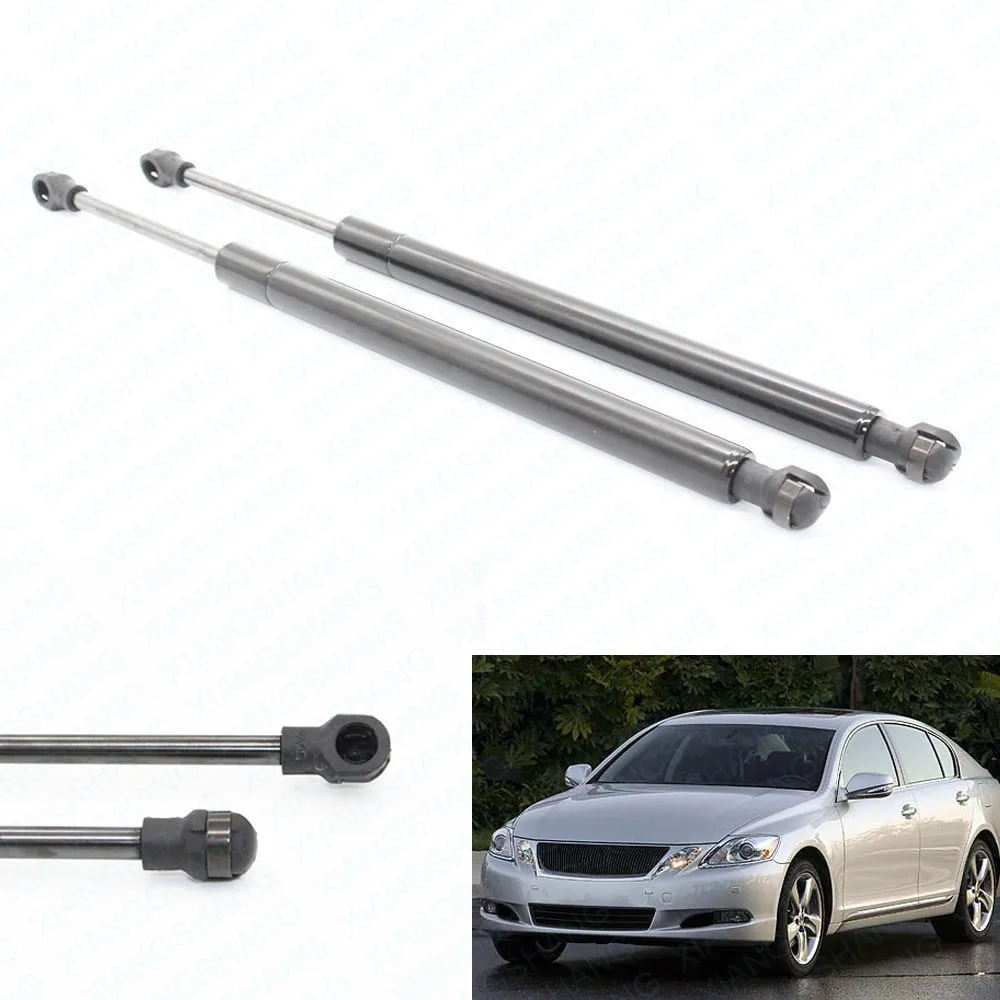 Черный Подходит для 2007-2009 2010 2011 Lexus GS450h седан 12,36 дюймов на крышке багажника газовые пружины, лифт поддерживает стойки Опора рулевой рычаг ударов DK - Цвет: Черный