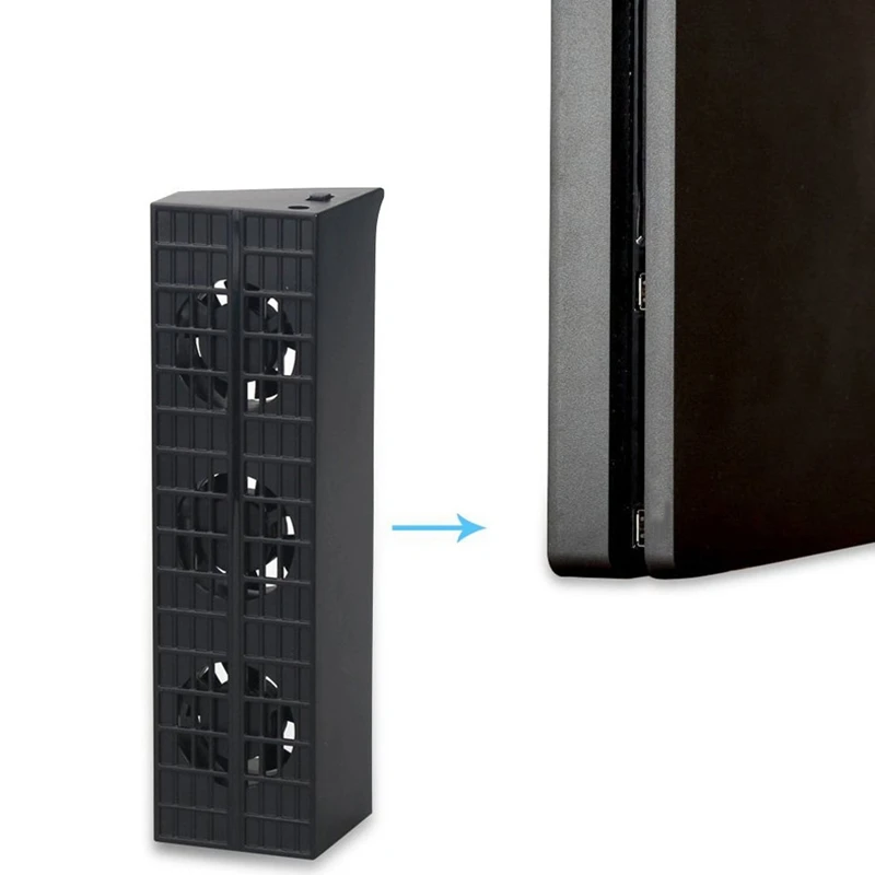 Комплект супер аксессуаров для Ps4 Slim охлаждающий вентилятор + usb-хаб (Usb 3 1 Usb 2 0) Sony