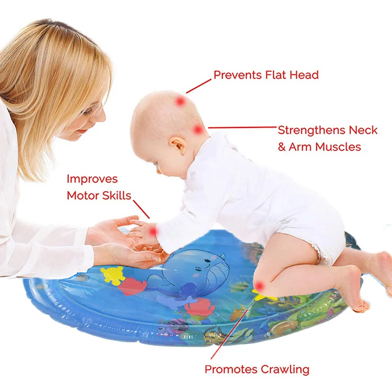 Детский игровой коврик для младенцев детский воды надувной водный Забавный