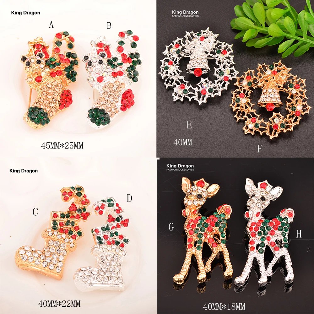 Стразы King Dragon рождественские броши домашний шарф для украшения булавка 1 шт./лот