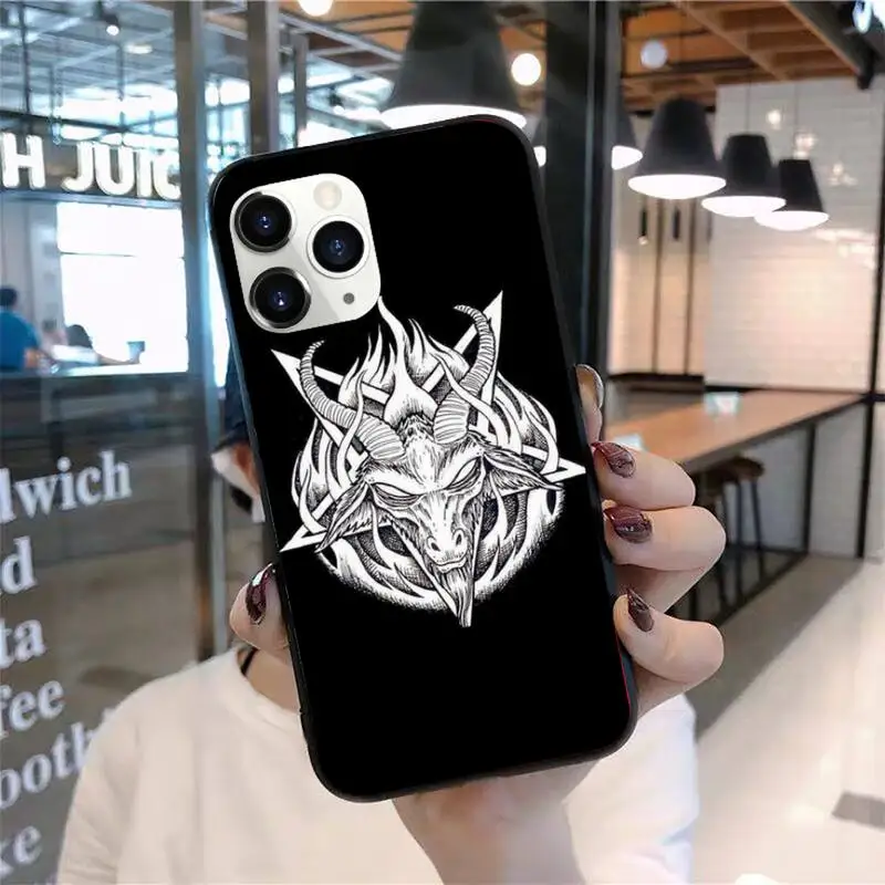 

Goat Head Satan Phone Case for iPhone 11 12 mini pro XS MAX 8 7 6 6S Plus X 5S SE 2020 XR