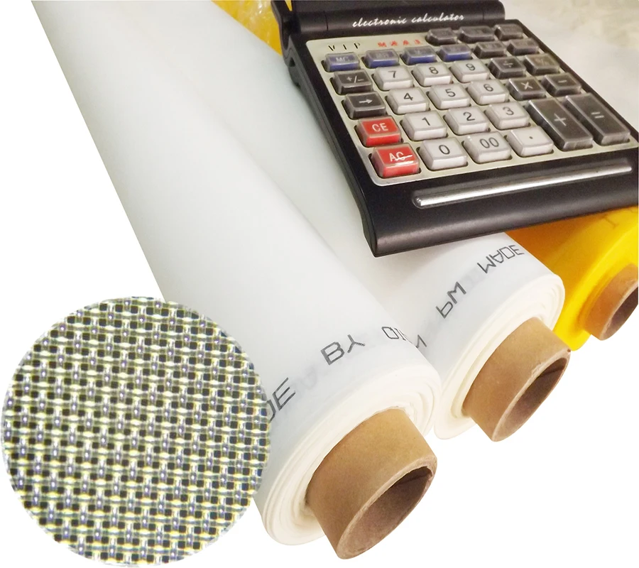 Бесплатная доставка! Белая сетка для трафаретной печати из полиэстера высокого