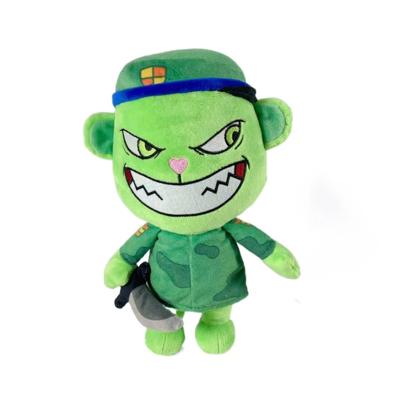 28cm Happy Tree Friends Plush Dolls Kawaii Cartoon Anime Toys Cute Flakey Flippy Soft Pillow Room Decor Doll Gift for Boys | Игрушки и