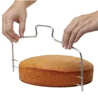 Слайсер для торта с однойдвойной линией, Регулируемый разделитель хлеба из нержавеющей стали, украшение нож для теста, сделай сам, кухонный инструмент для готовки