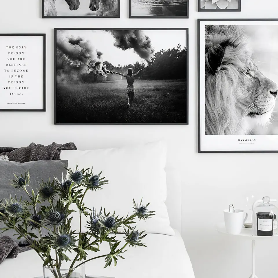 Скандинавский плакат цветы фотография холст картина фотографии для гостиной