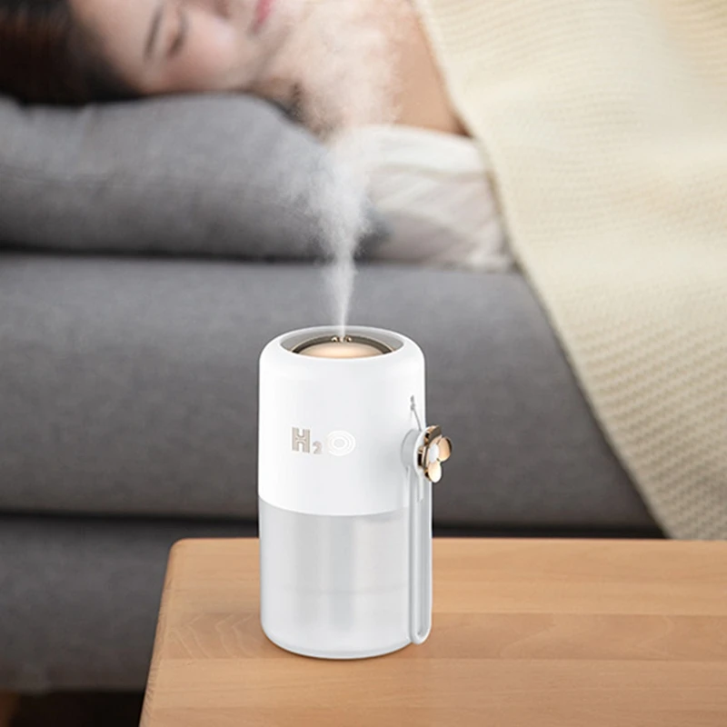 

Mini Humidifier USB Portable Car Office Mute Air Aroma Essential Oil with Lanyard Ultrasonic Air Humidifier Mute