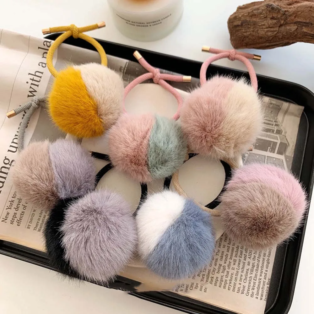 Новинка 2019 корейские милые эластичные резинки для волос из искусственного