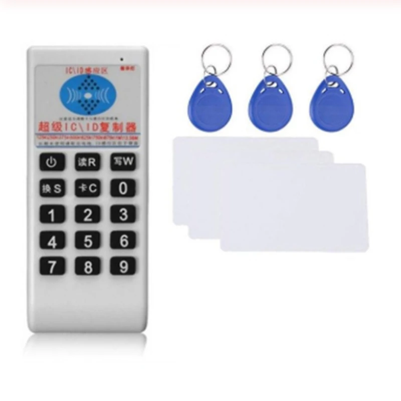 Handheld RFID Card Reader Writer 125KHz-13.56MHZ Copier Duplicator ID Tags Programmer with Key Replicator ID/IC Cloner | Безопасность и