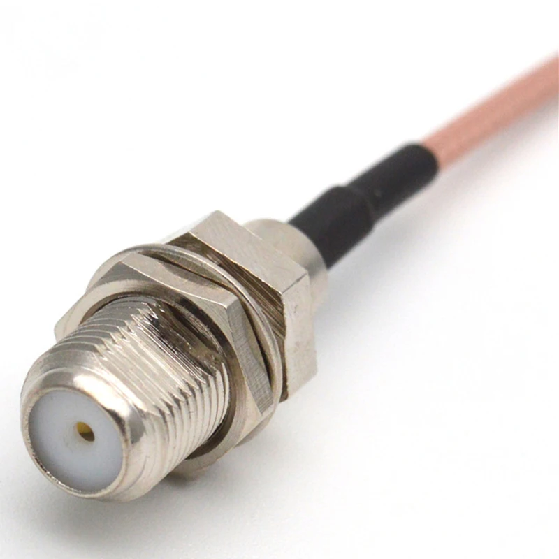 10 шт. RF разъем F К CRC9 кабель гнездо правый угол RG316 Pigtail 15 см