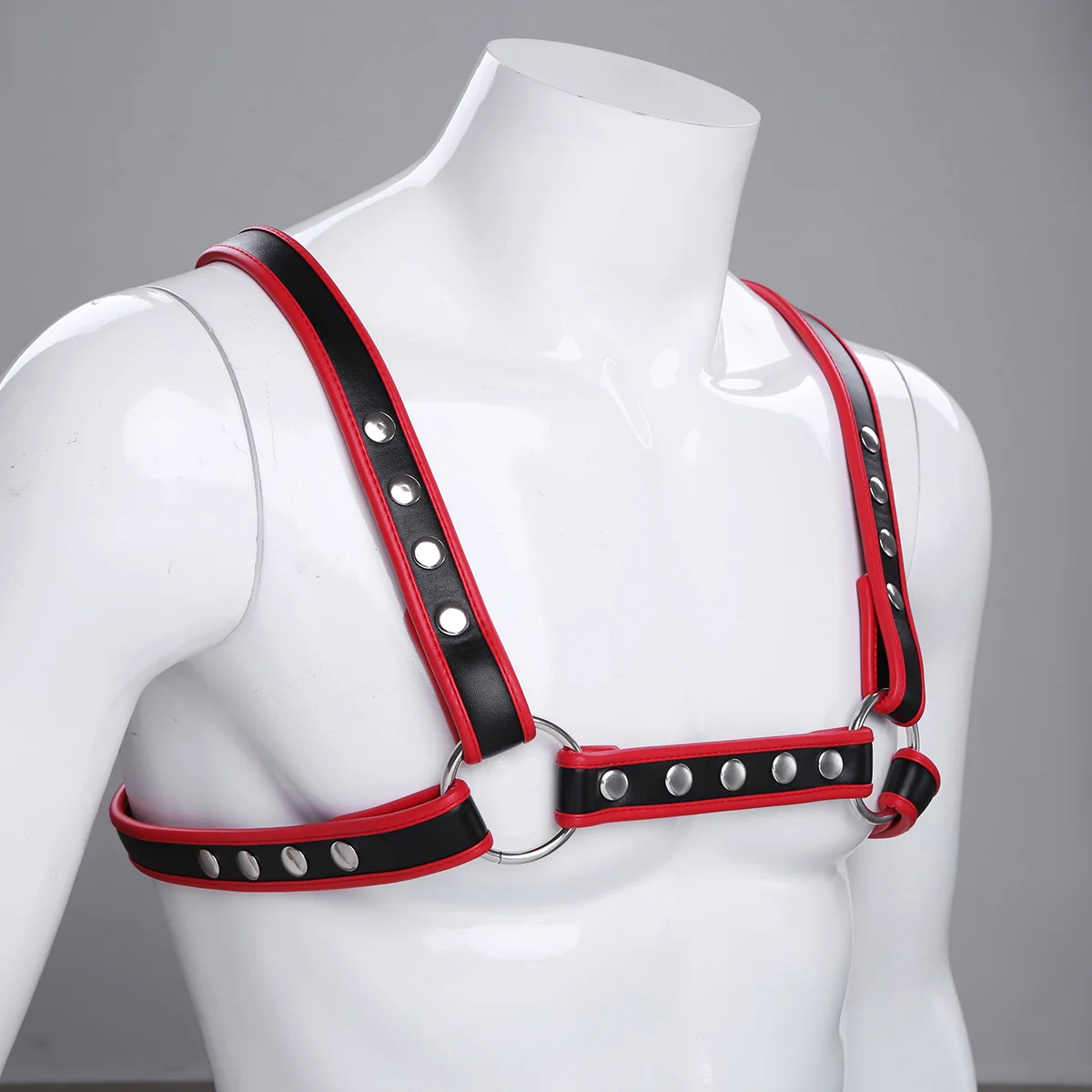 Мужское нижнее белье регулируемые ремни из искусственной кожи с перекрестной