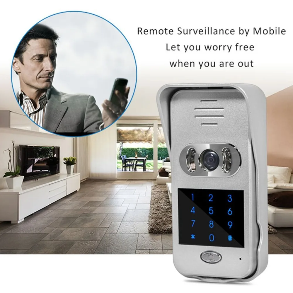 TL-WF02 wifi беспроводной дверной звонок 6 светодиодный ИК Видео дверной звонок Домофон Система цифровой камеры монитор безопасности водонепроницаемый