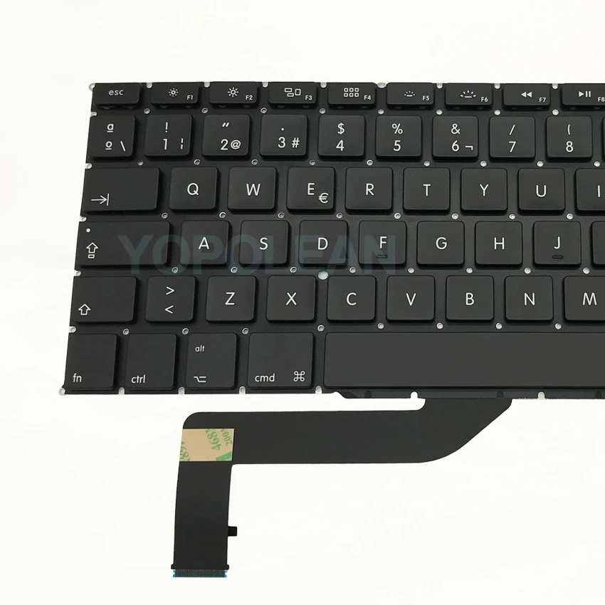 5 шт./лот новая A1398 испанская клавиатура для MacBook Pro Retina 15 дюймов 2012 2013 2014 2015