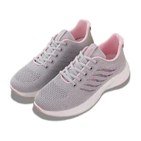 sneaker womens casual breathable mesh walking shoes lace up design running shoes soft comfortable fitness footwear