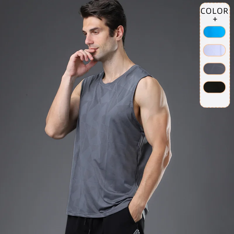 

Quick-drying Breathable Muscle Fitness Vest Men's Summer Outdoor Marathon Training Running Basketball Sports Men Gym Tank Top