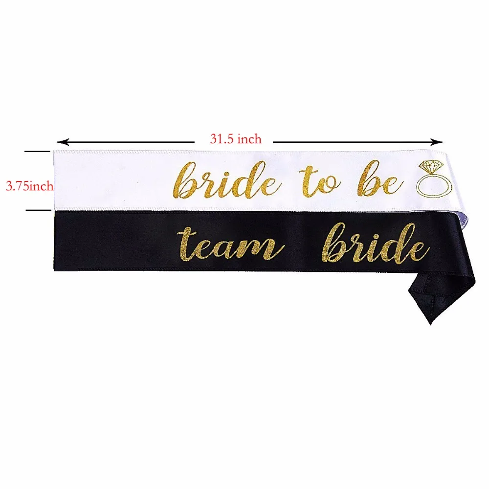 Набор из 6 предметов, с надписью "Bride To Be" створки команда надпись «Bride Tribe» поясом Свадебные девичник вечерние пояса Винтаж свадебные декоративные аксессуары для душа невесты