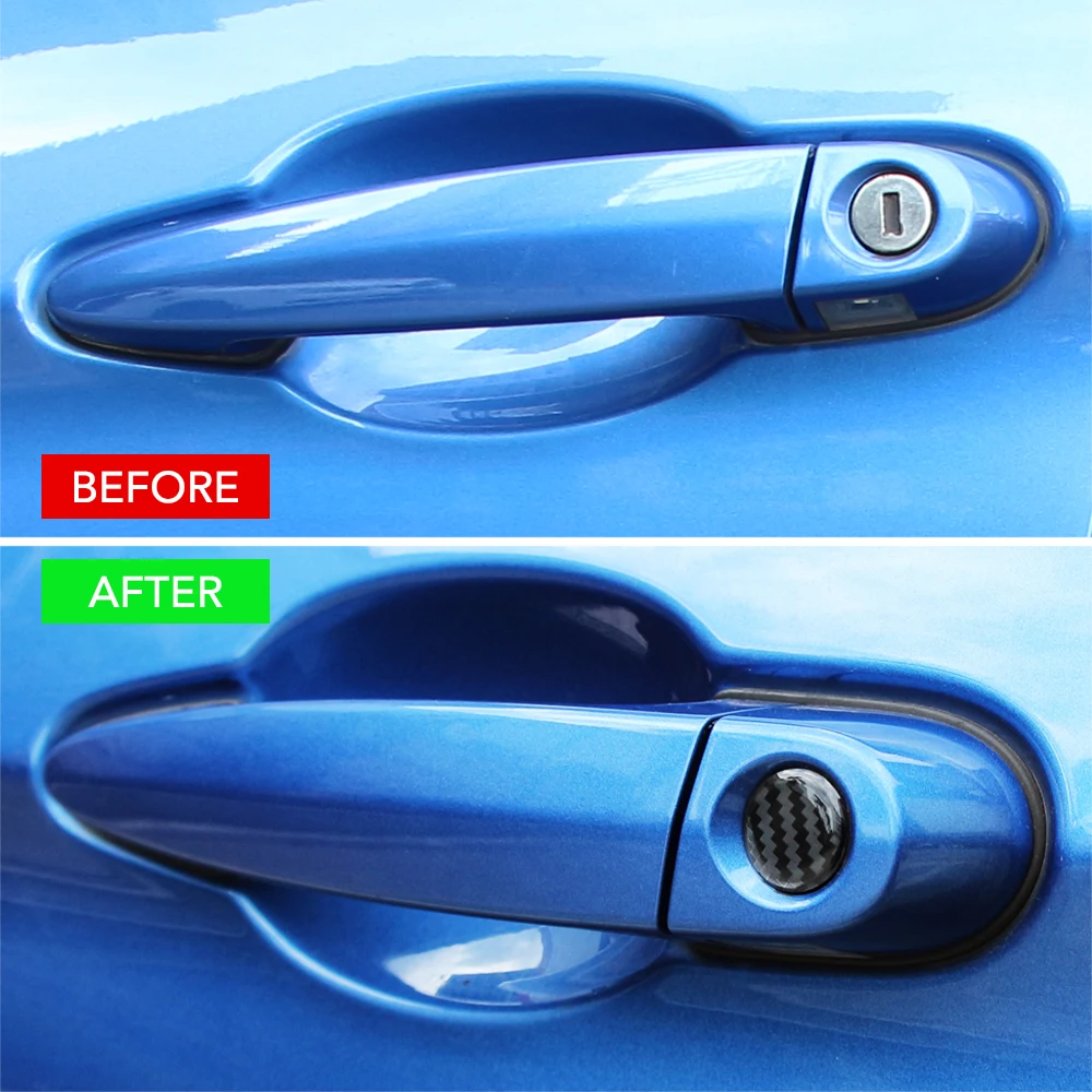 Защитная Наклейка с отверстием для ключей автомобиля из углеродного волокна Audi