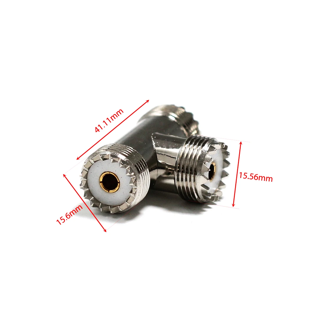 Переходник UHF Female switch 1 шт. 2 * гнездовой разъем RF Coax разветвитель T типа