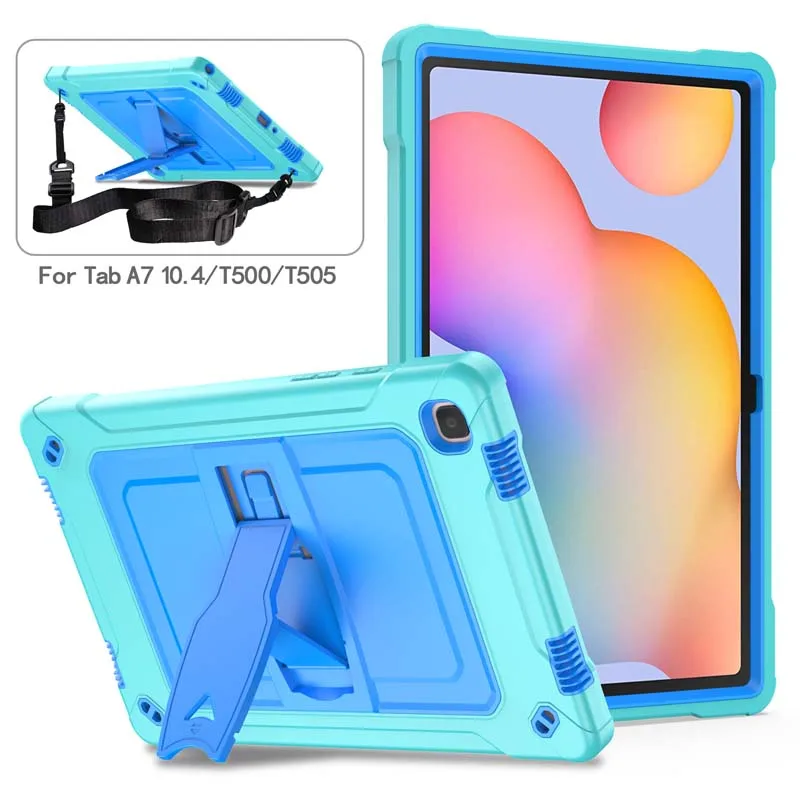 

Business Hit-Color Shockproof Case For Samsung Galaxy Tab A7 10.4 2020 SM-T500 T505 Hard Plastic Silicone Protective Cover