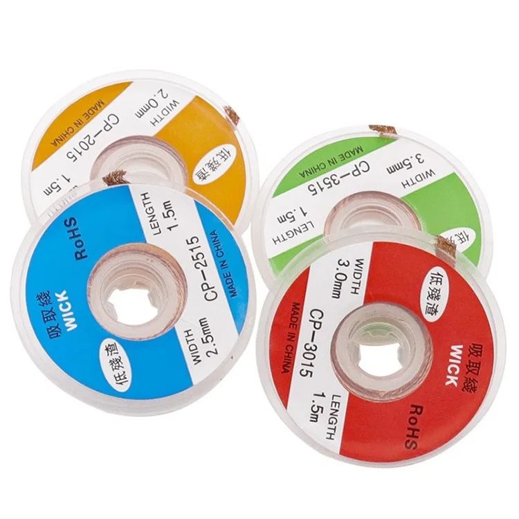 Железный Пайка и Распайка провода оплетка сварочный припой флюс кабеля BGA