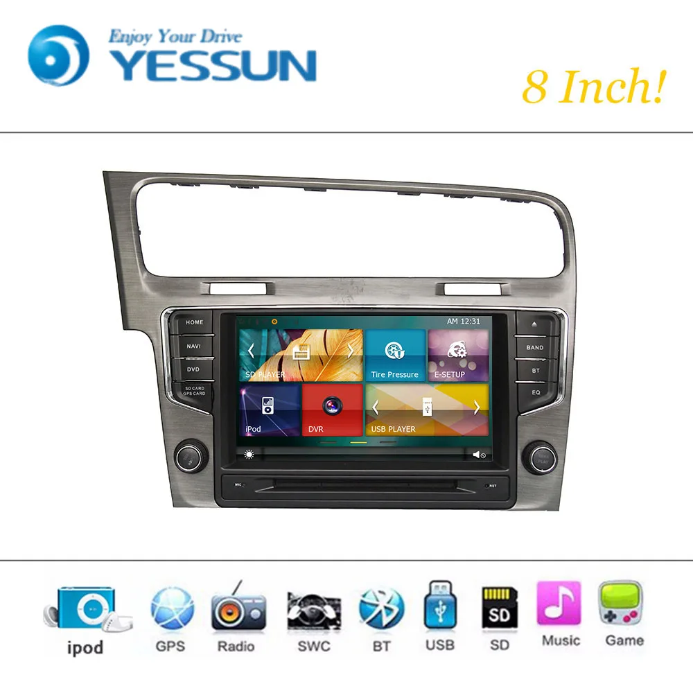Автомобильный DVD плеер Wince система для Volkswagen VW GOLF7 Авторадио Стерео GPS навигация